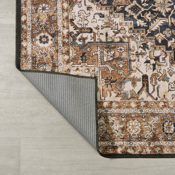 Chapell Chenille Mid-century Medallion Machine-washable Area Rug